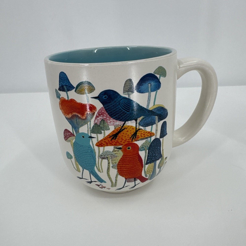Hallmark Birds & Mushroom 12 oz Coffee Tea Mug‎ By Geninne's Art